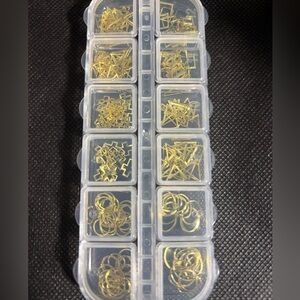 Gold Nail Art Decoration Set